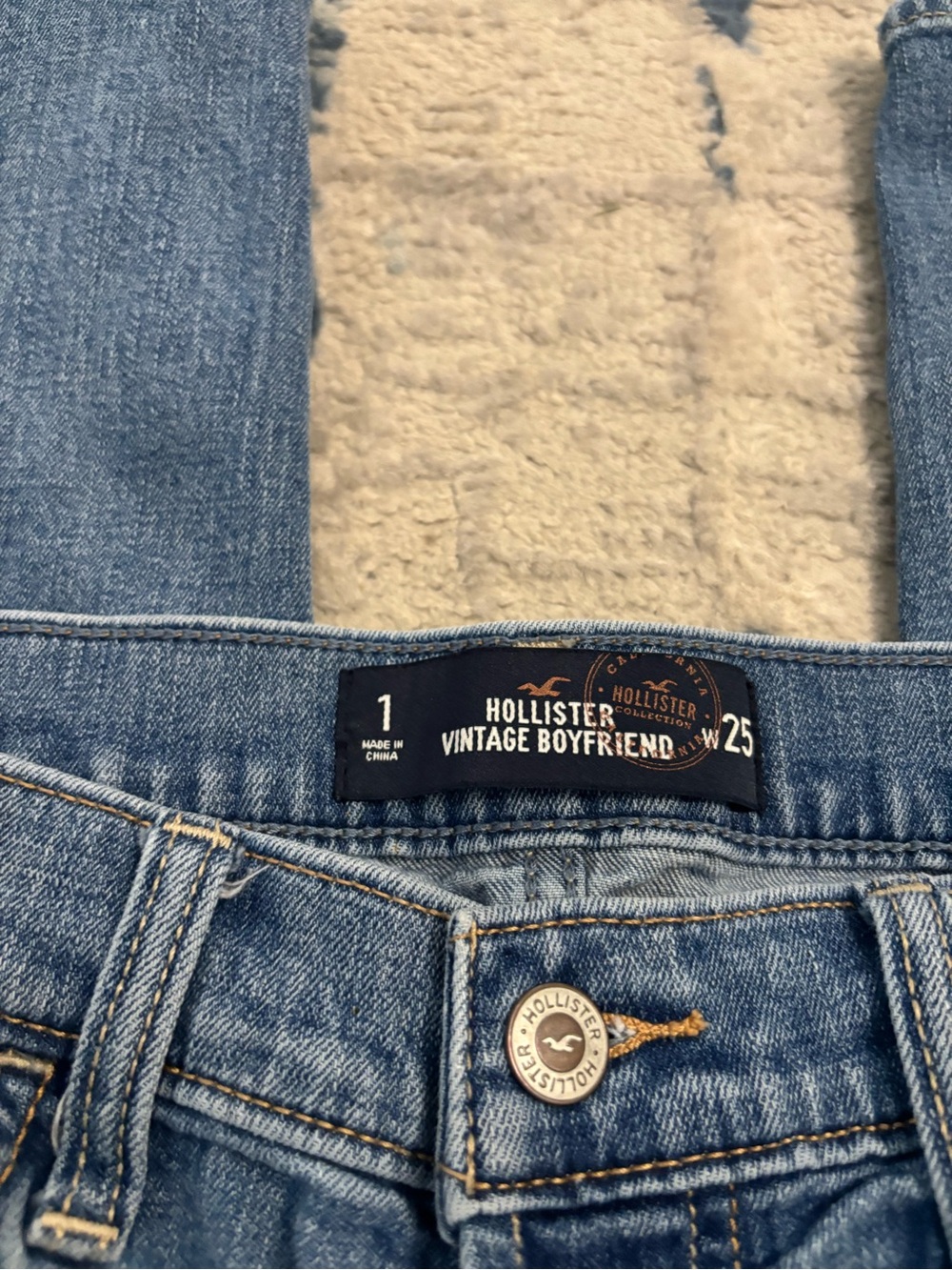 Hollister Light Blue Vintage Boyfriend Jeans
